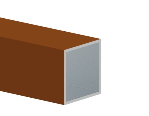 40x40x2 alu zártszelvény 6 m