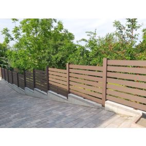   WPC oszlopos kerítés rendszer - RM20-140 és famintás termékekre