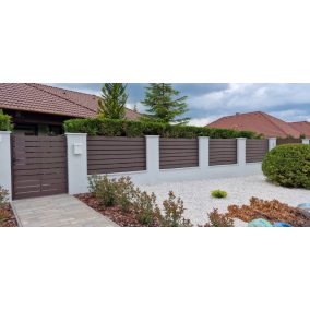   WPC kerítés fogadó U-profilos rendszer - RM20-140 és famintás termékekre