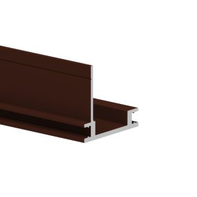 Csatornás léctartó profil alumínium 37x34