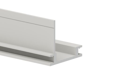 Csatornás léctartó profil alumínium 37x34